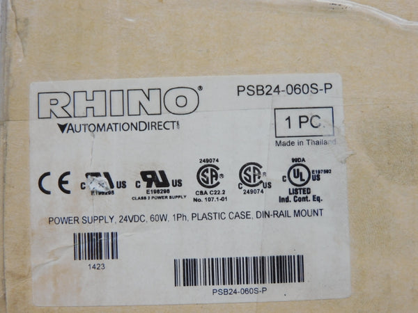 RHINO PSB24-060S-P 100-240V 2.5A NSMP