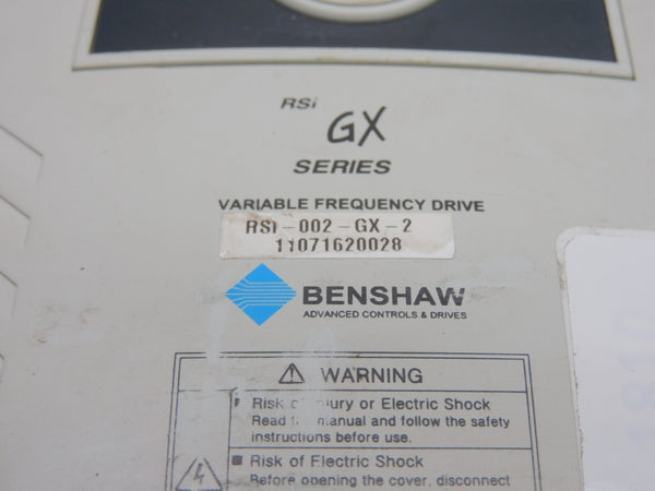 BENSHAW RSI-002-GX-2 200-230V 9.9A UNMP
