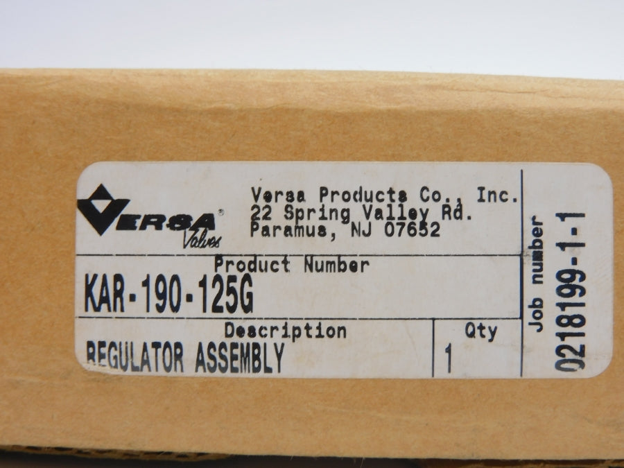 VERSA VALVES KAR-190-125G NSMP