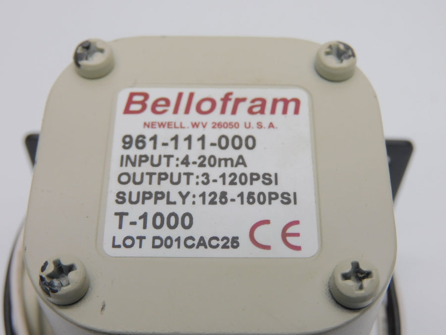 BELLOFRAM 961-111-000 3-120PSI NSNP
