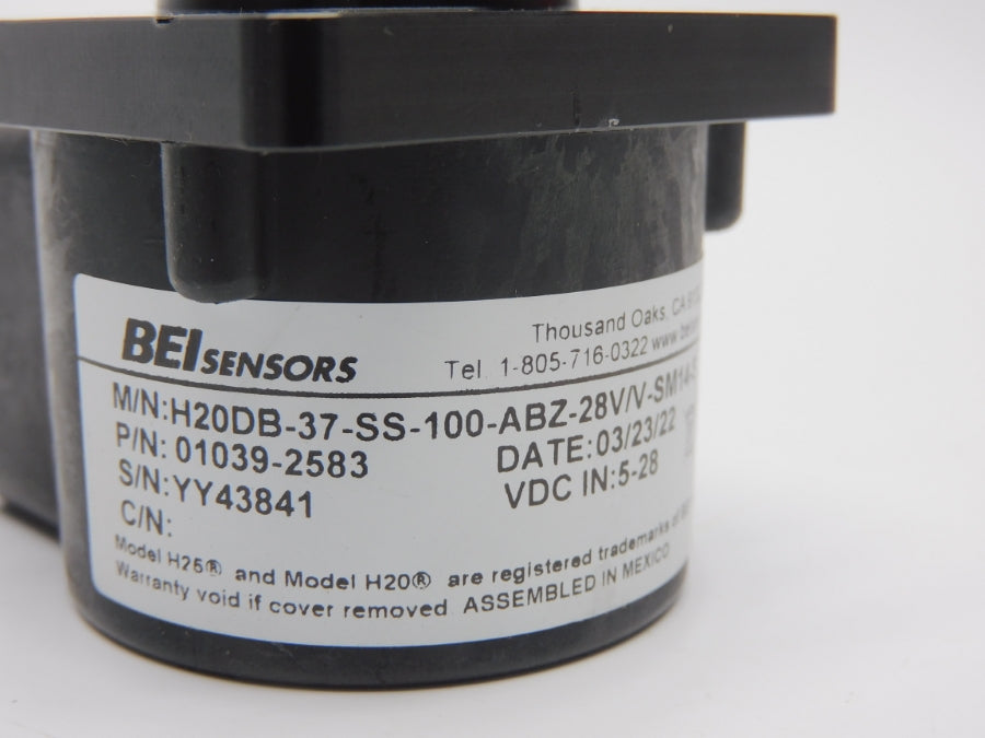 BEI H20DB-37-SS-100-ABZ-28V/V-SM14-S 01039-2583 5-28VDC NSNP