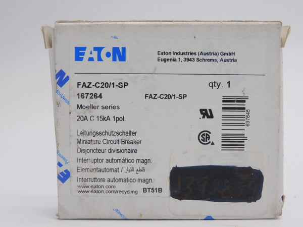 EATON FAZ-C20/1-SP 167264 415V 20A NSMP