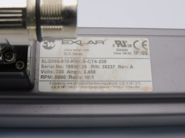 EXLAR SLG060-010-KMGS-CT4-238 38237 REV. A 230V 2.468A  NSNP
