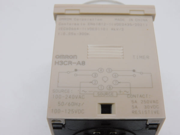 OMRON H3CR-A8 100-240VAC 5A 0.05S-300H NSNP