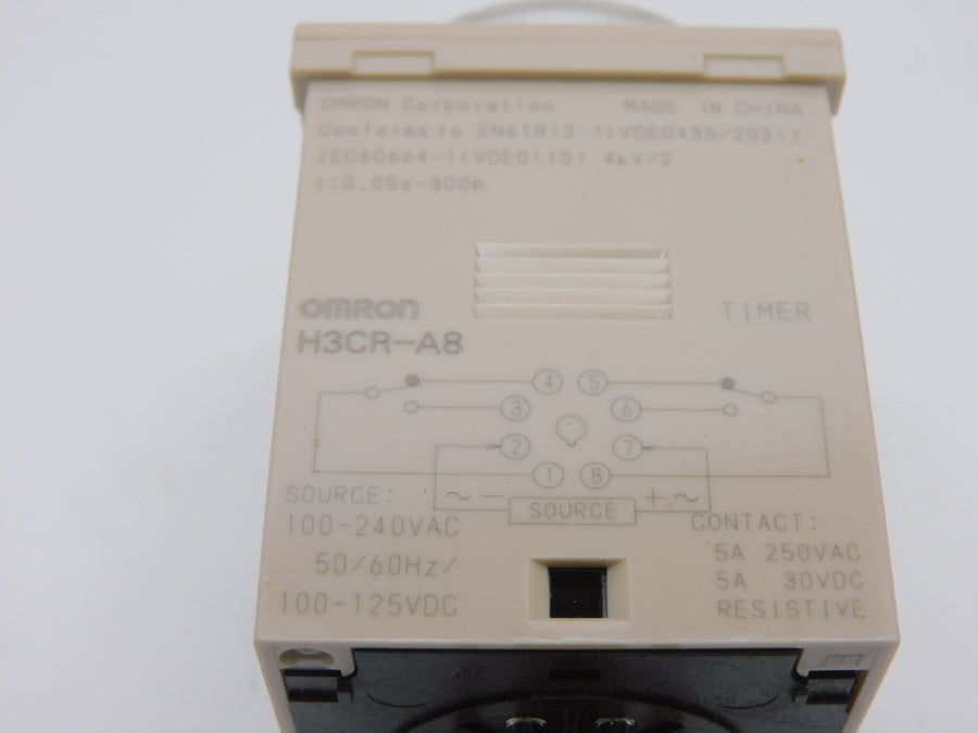 OMRON H3CR-A8 100-240VAC 5A 0.05S-300H NSNP