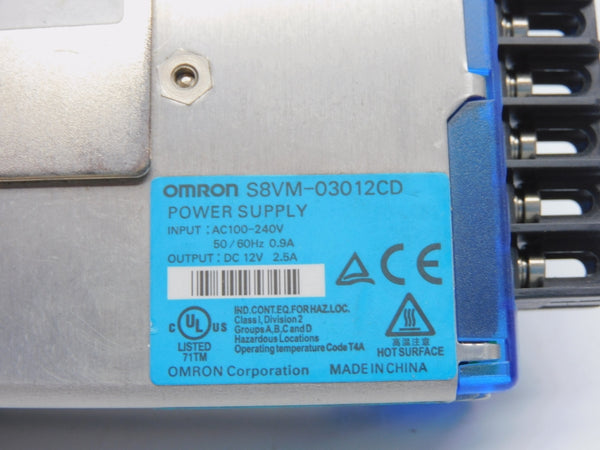 OMRON S8VM-03012CD 100-240VAC 2.5A NSNP