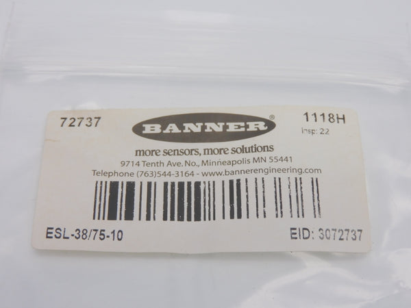 BANNER ENGINEERING ESL-38/75-10 72737 (PKG OF 10) NSMP