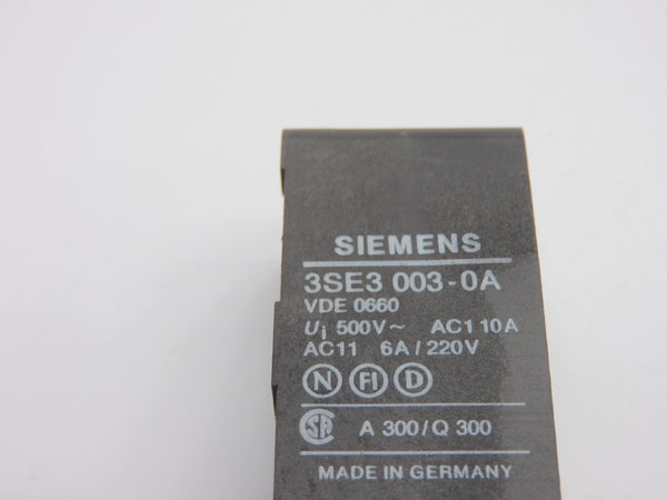 SIEMENS 3SE3003-0A 500V 10A NSNP
