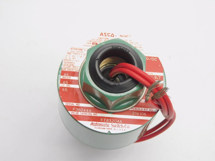 ASCO FT8320A6 120VDC 65PSI 1/4" NSNP