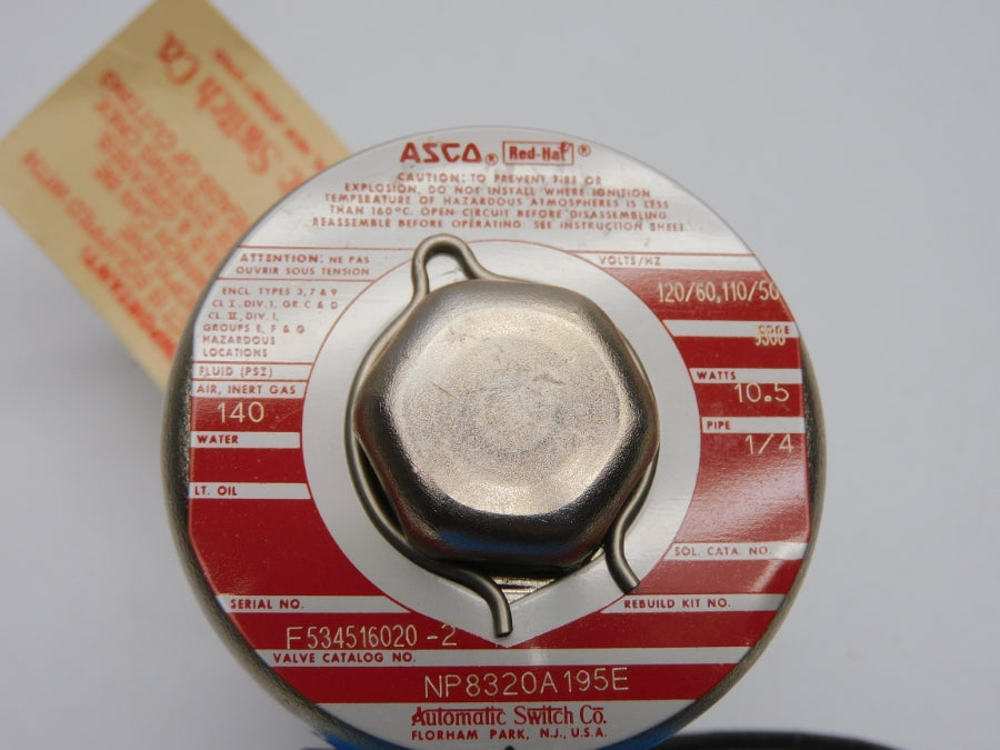 ASCO NP8320A195E 110/120V 140PSI 1/4" NSNP