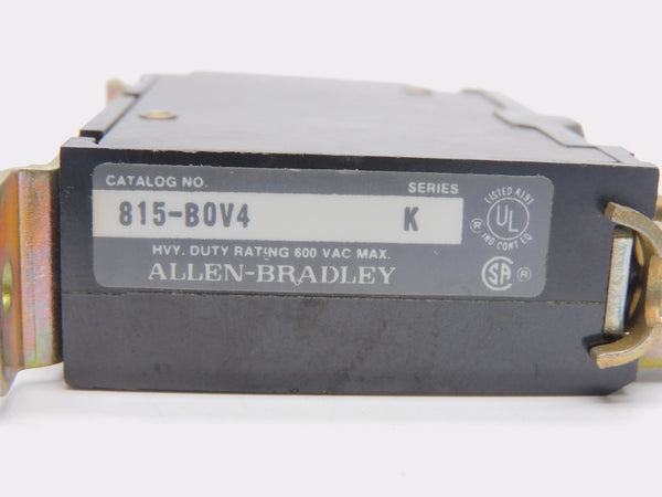 ALLEN BRADLEY 815-BOV4 SER. K 600VAC UNMP