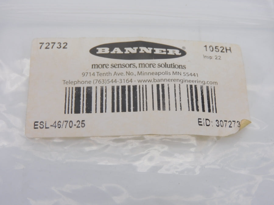BANNER ENGINEERING ESL-46/70-25 72732 (PKG OF 25) NSMP