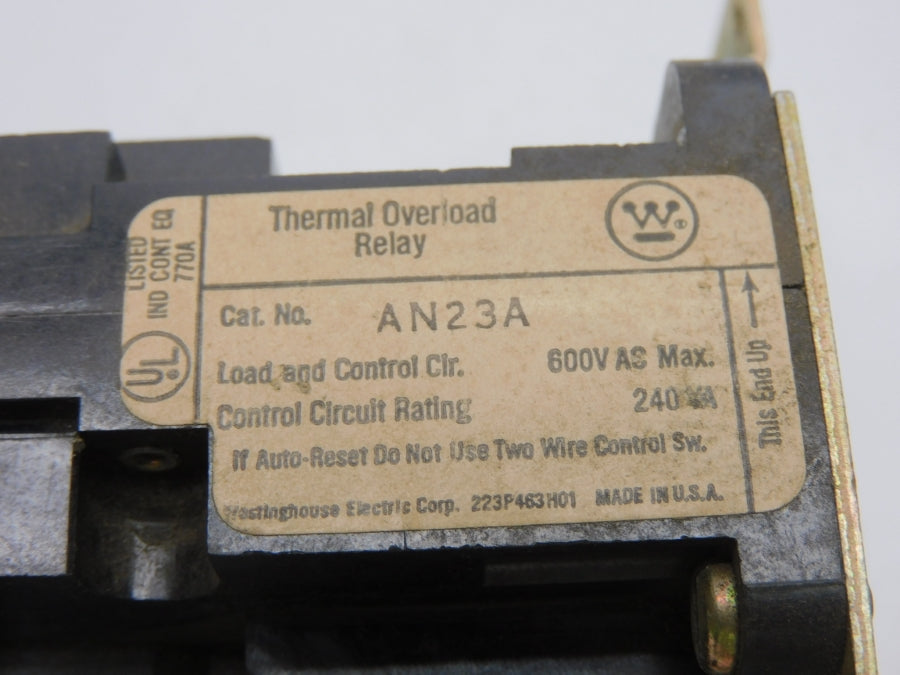 WESTINGHOUSE AN23A 600V UNMP