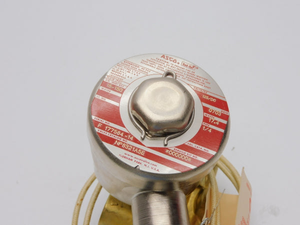 ASCO NP8321A5E 125VDC 15-150PSI 1/4" NSNP