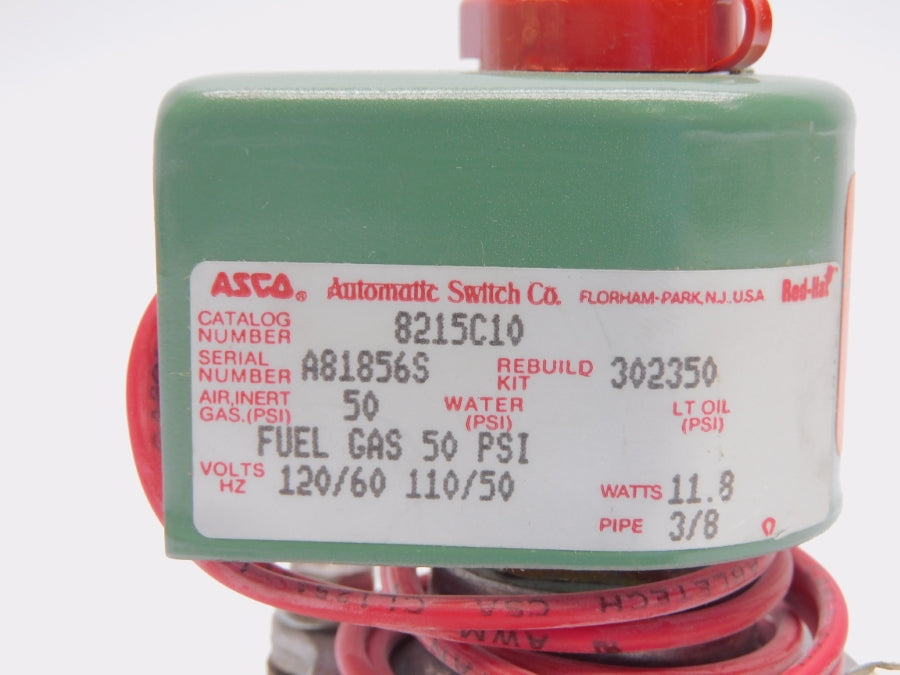 ASCO 8215C10 110/120V 50PSI 3/8" NSNP