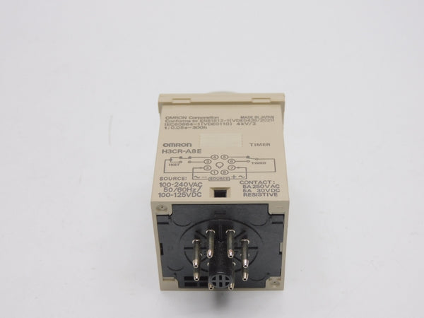 OMRON H3CR-A8E 100-240VAC 5A 0.05S-300H NSNP