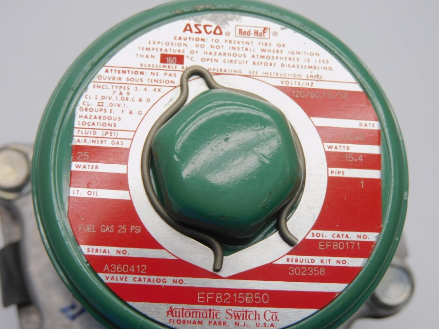 ASCO EF8215B50 110/120V 25PSI 1" NSNP