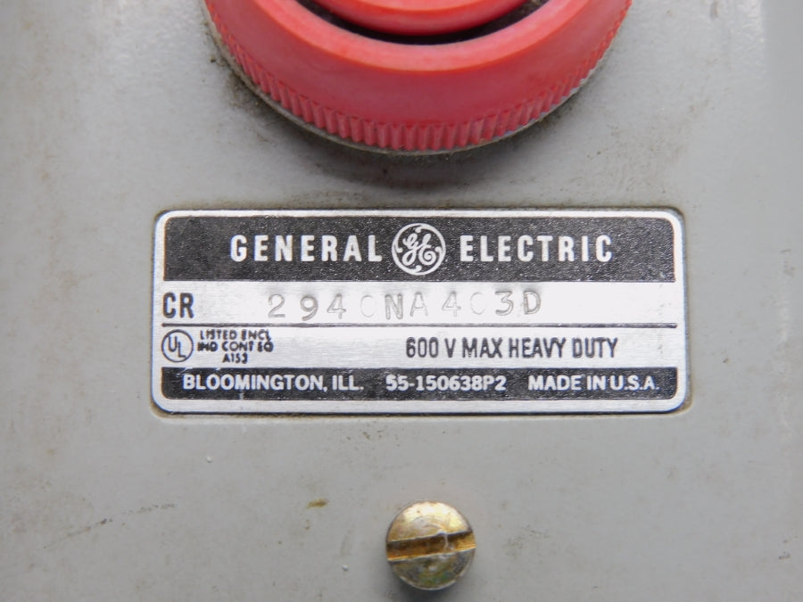 GENERAL ELECTRIC CR2940NA403D 600V UNMP