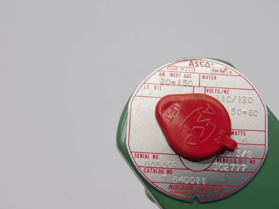 ASCO T840011 110/120V 20-150PSI 3/8" NSNP