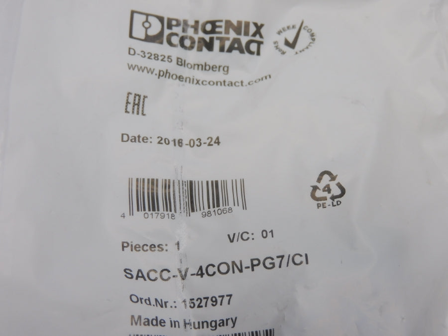 PHOENIX CONTACT SACC-V-4CON-PG7/CI 1527977 NSMP