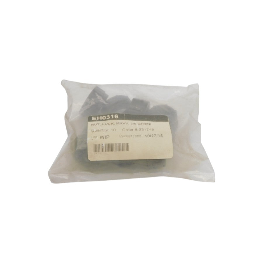 LOCK NUT EH0316 3/8" (PKG OF 10) NSMP