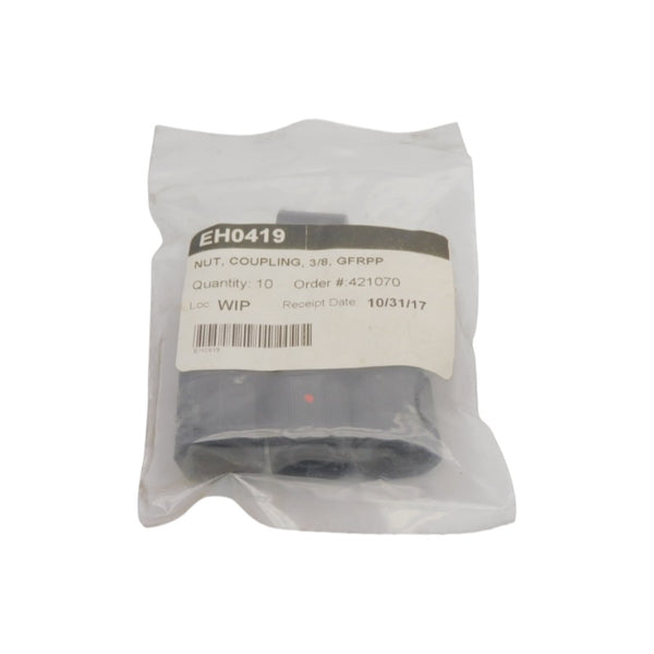 COUPLING NUT EH0419 3/8" (PKG OF 10) NSMP