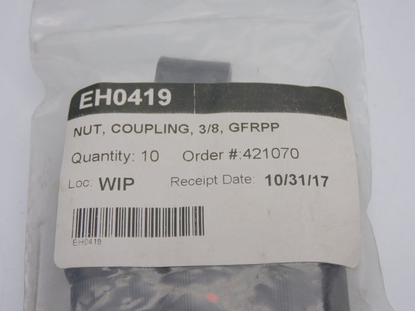COUPLING NUT EH0419 3/8" (PKG OF 10) NSMP