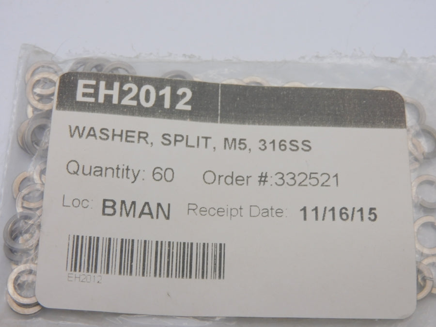 SPLIT WASHER EH2012 M5 (PKG OF 60) NSMP
