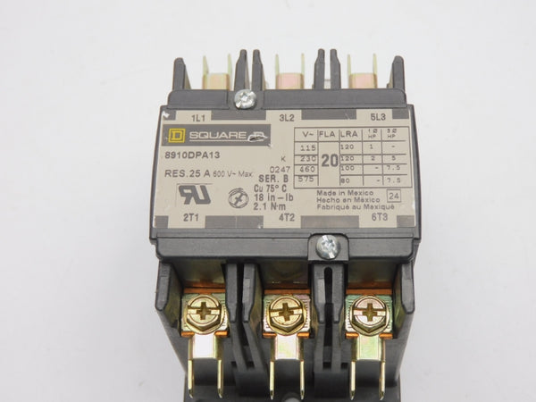 SQUARE D 8910DPA13V06 SER. B  440/480V 20A NSNP