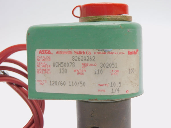 ASCO 8262A262 110/120V 100-130PSI 1/4" NSNP