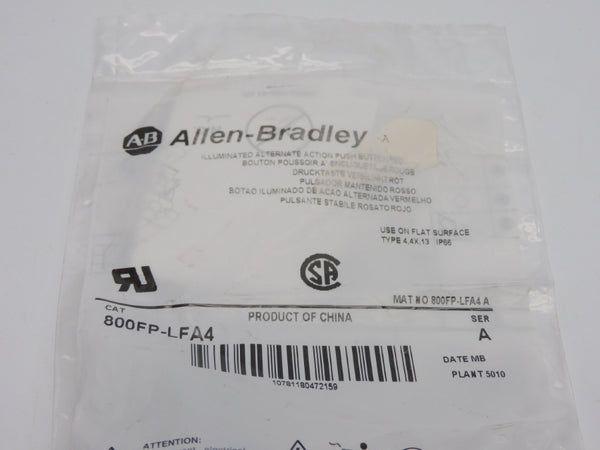 ALLEN BRADLEY 800FP-LFA4 SER. A NSMP
