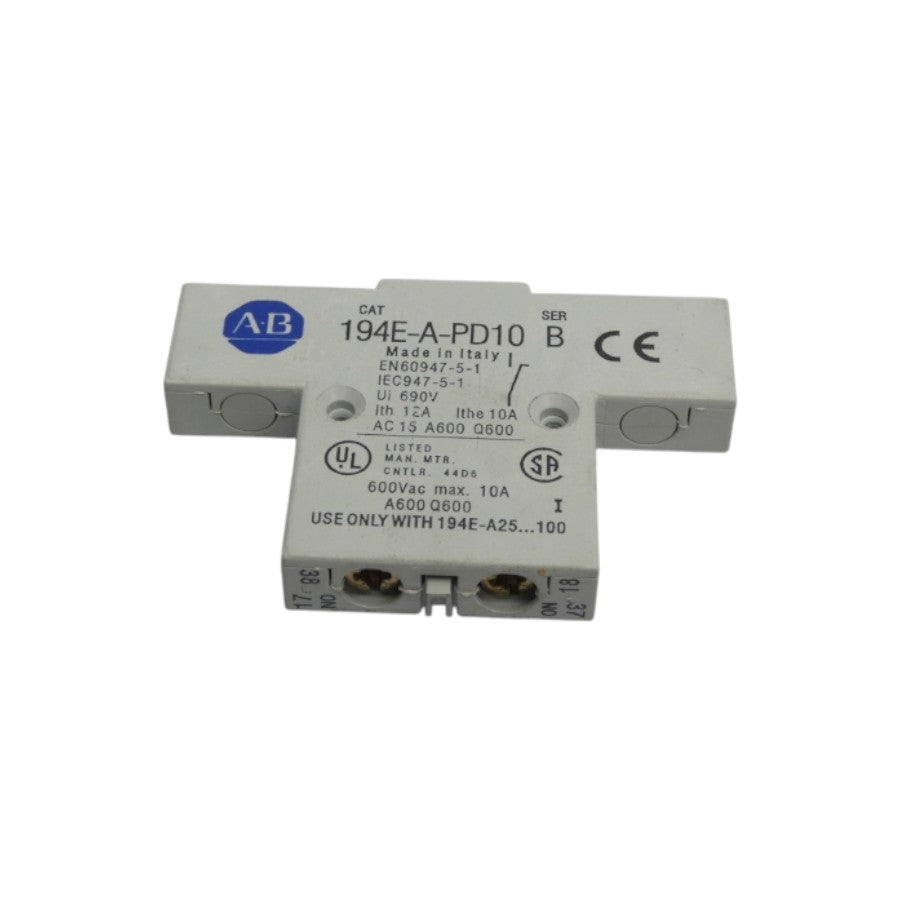 ALLEN BRADLEY 194E-A-PD10 SER. B 690V 10A NSNP