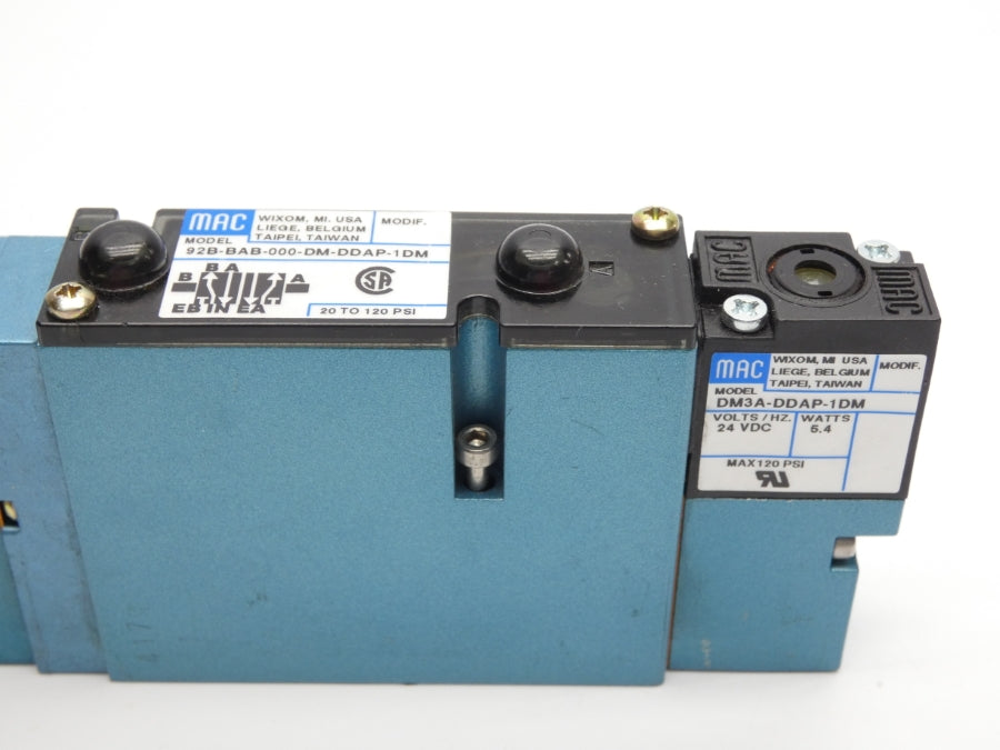 MAC 92B-BAB-000-DM-DDAP-1DM 24VDC 120PSI NSNP