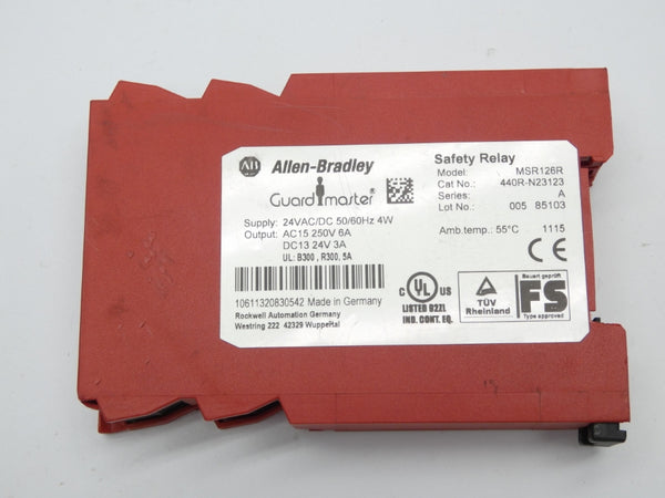 ALLEN BRADLEY 440R-N23123 SER. A 24VAC/DC 6A UNMP