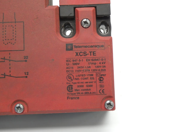TELEMECANIQUE XCS-TE7311 500V 3A (NO KEY) UNMP