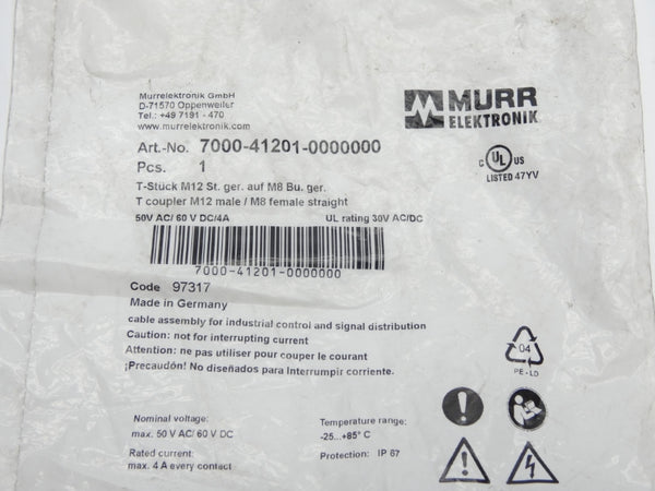 MURR ELEKTRONIK 7000-41201-0000000 60VDC 4A NSMP