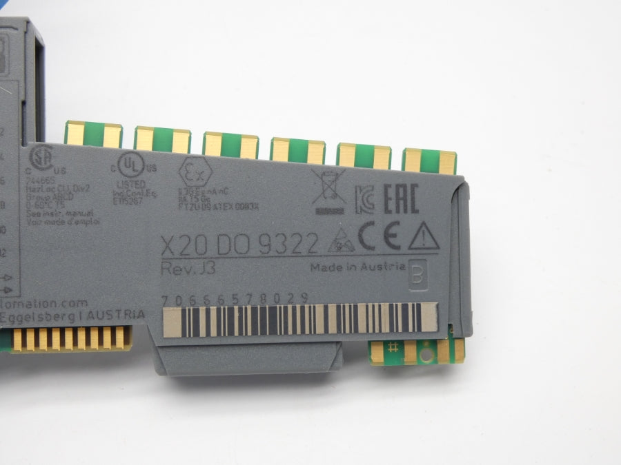 B&R AUTOMATION X20DO9322 REV. J3 24VDC NSMP