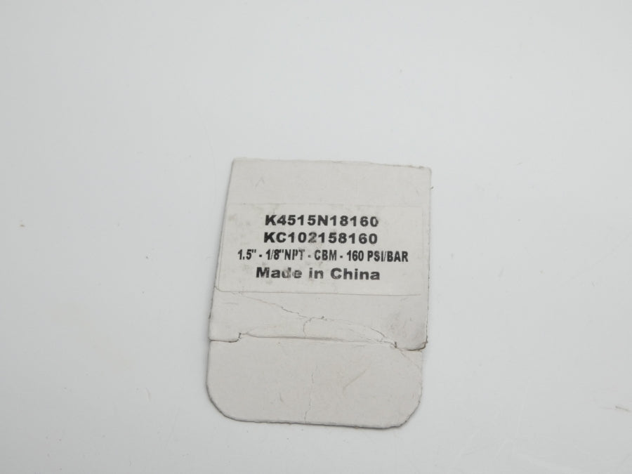 GAUGE K4515N18160 160PSI NSNP
