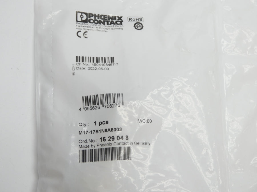 PHOENIX CONTACT M17-17S1N8A8003 1629048 NSMP