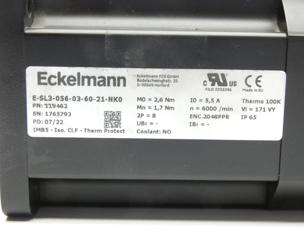 ECKELMANN E-SL3-056-03-60-21-NK0 119462 5.5A NSNP