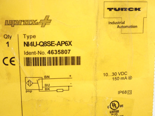 TURCK NI4U-Q8SE-AP6X 4635807 10-30VDC NSNP