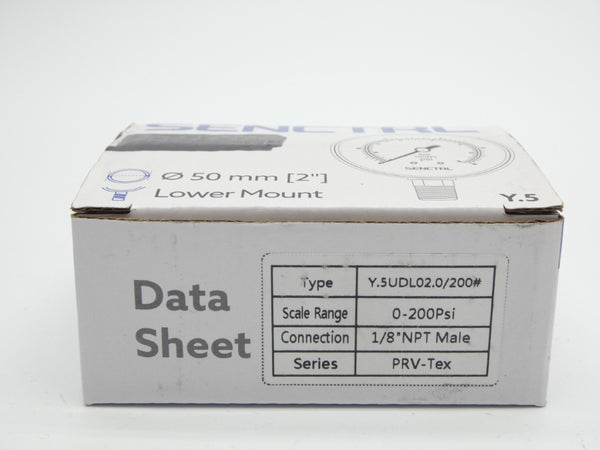 SENCTRL Y.5UDL02.0/200# 0-200PSI NSMP