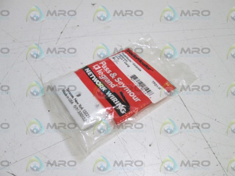 PASS & SEYMOUR WALL PLATE TPD1-W NSMP