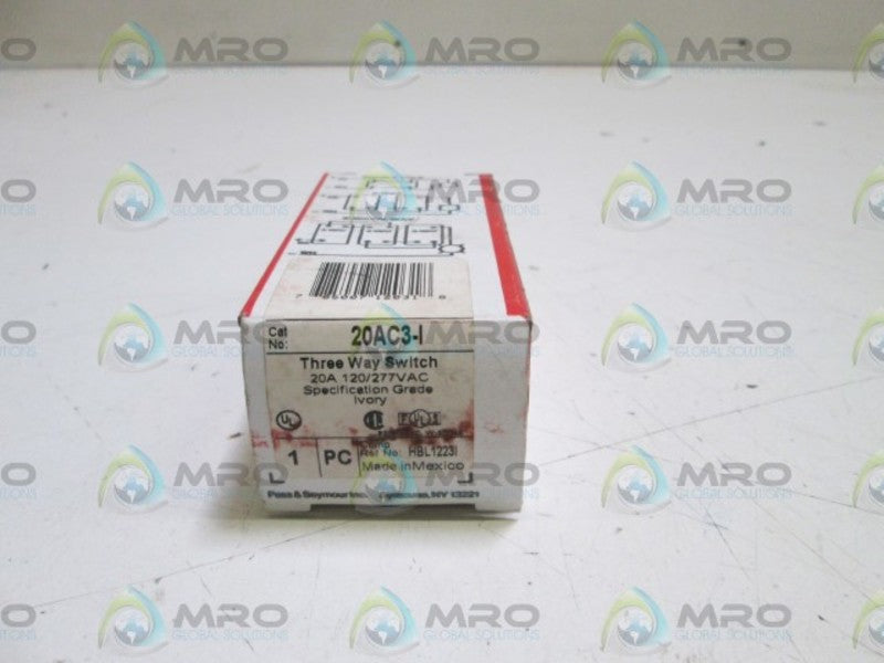 PASS & SEYMOUR THREE WAY SWITCH 20AC3-I NSMP