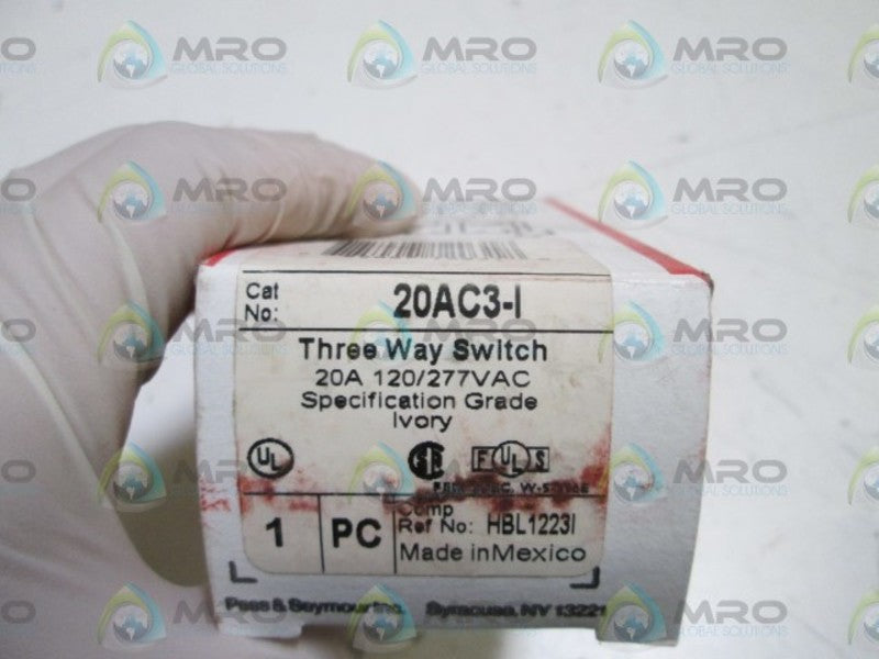 PASS & SEYMOUR THREE WAY SWITCH 20AC3-I NSMP