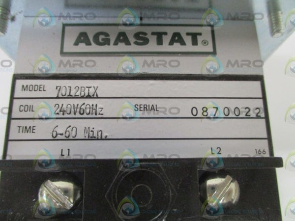 AGASTAT 7012BIX TIMING RELAY 6-60MIN  NSNP