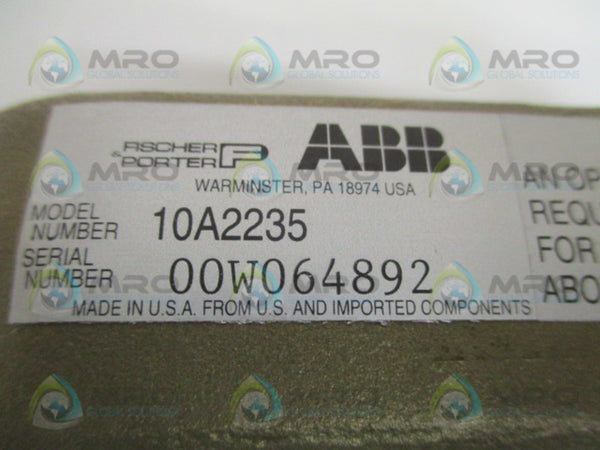 ABB 10A2235 RATOSIGHT FLOW METER INDICATOR  NSMP