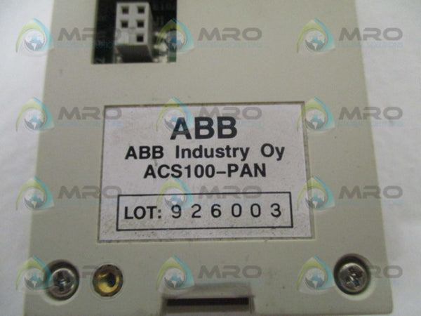 ABB ACS100-PAN KEYPAD DIGITAL PROGRAMMER DISPLAY UNMP