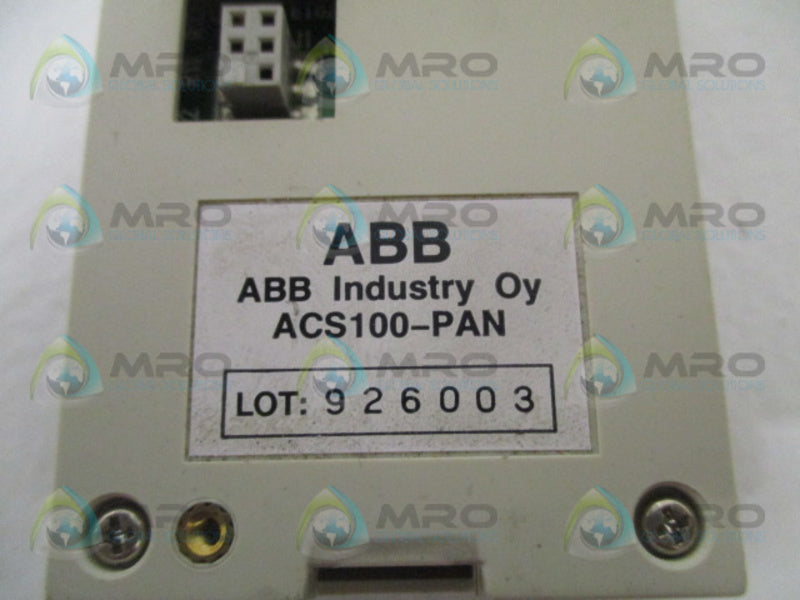 ABB ACS100-PAN KEYPAD DIGITAL PROGRAMMER DISPLAY UNMP