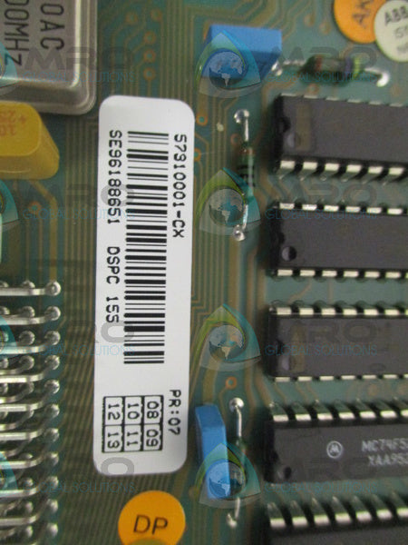 ABB DSPC155 57310001-CX CENTRAL PROCESSOR UNIT MODULE  UNMP